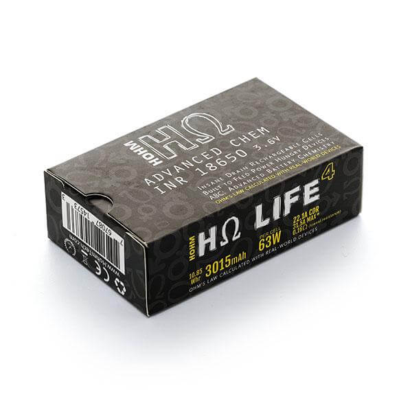 Batería Hohm Life 18650 3015mAh 22.1A (Pack 2)