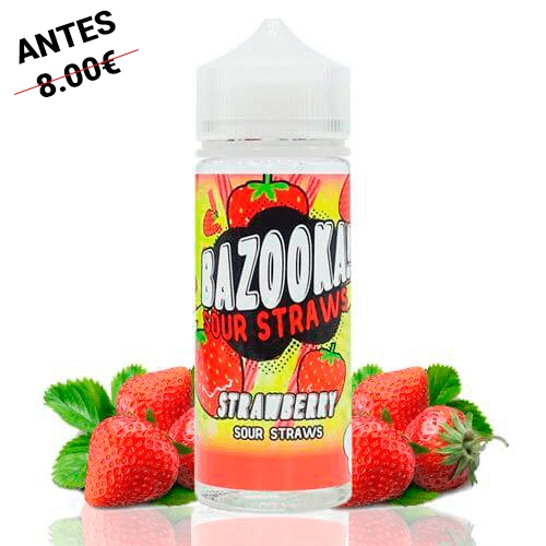 Bazooka Sour Straws Strawberry 100ml