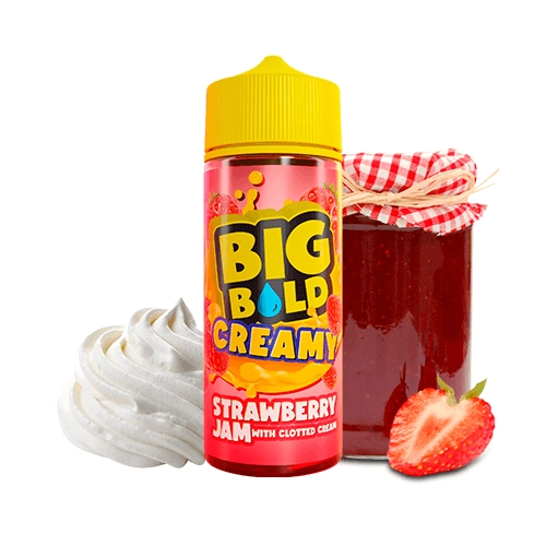 Big Bold Creamy Strawberry Jam With Clotted Cream 100ml