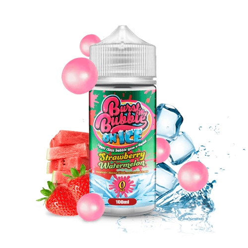 Burst My Bubble On Ice Strawberry Watermelon Bubblegum 100ml