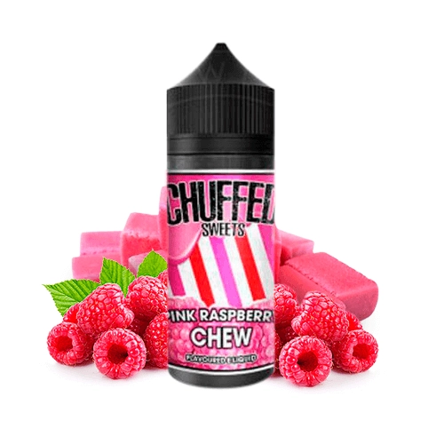 Chuffed Sweets Pink Raspberry Chew 100ml