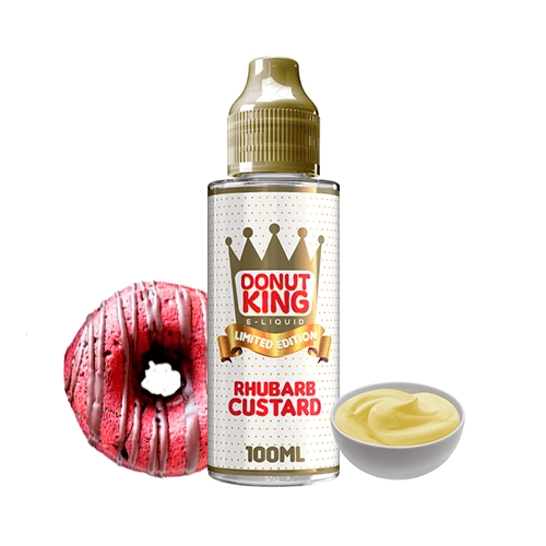 Donut King Limited Edition Rhubarb & Custard 100ml