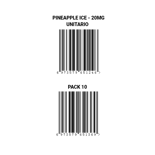 Drone Disposable Pineapple Ice 20mg (Pack 10)
