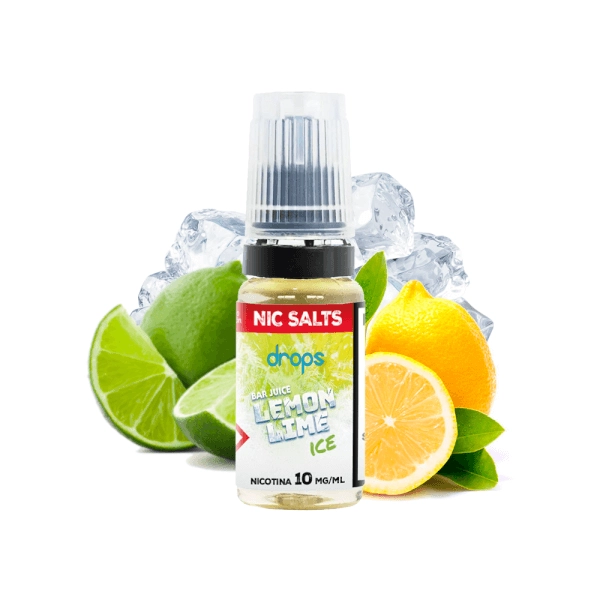 Drops Bar Juice Salts Lemon Lime Ice 10ml