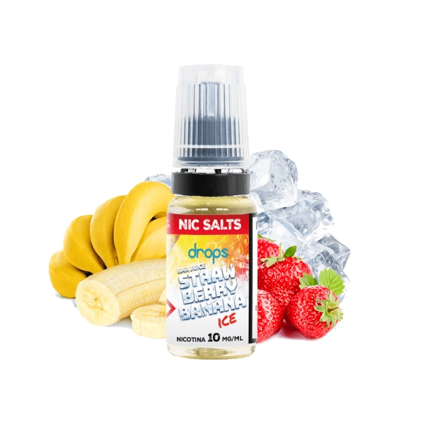 Drops Bar Juice Salts Strawberry Banana Ice 10ml