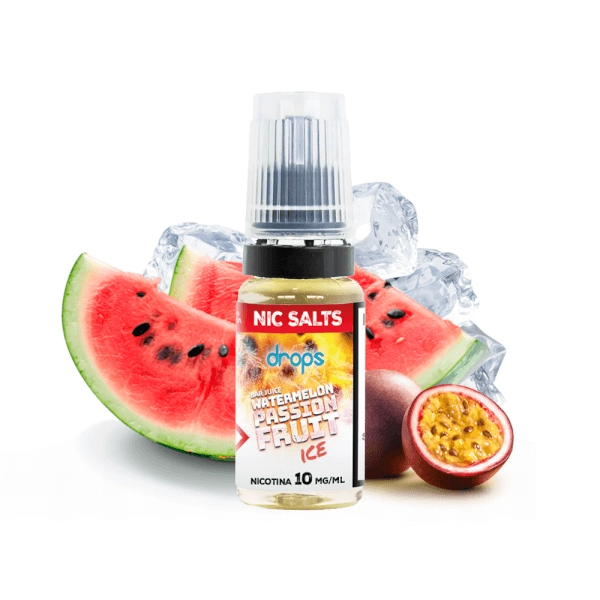 Drops Bar Juice Salts Watermelon Passion Fruit Ice 10ml