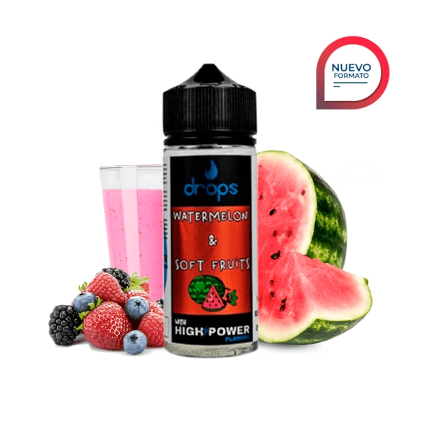 Drops Bar Watermelon & Soft Fruits Concentrado Long 40ml