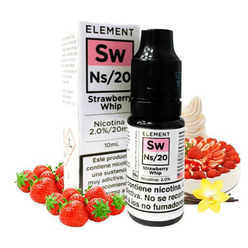 Element Nic Salts Strawberry Whip 20mg 10ml