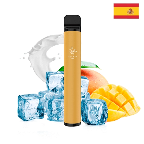 Elf Bar Disposable ELF600 Mango Milk Ice (Pack 10) (Versión España)