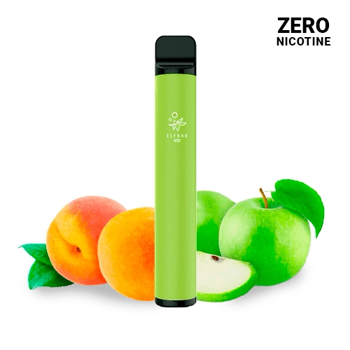 Elfbar Disposable ELF600 Apple Peach ZERO NICOTINE (Pack 10)