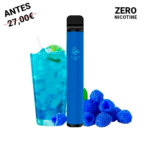 Elfbar Disposable ELF600 Blue Razz Lemonade ZERO NICOTINE (Pack 10)