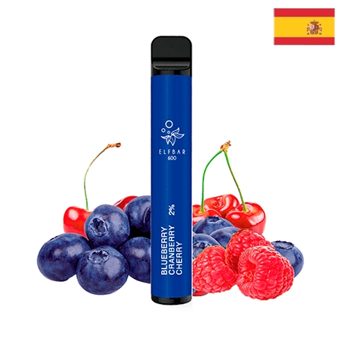 Elfbar Disposable ELF600 Blueberry Cranberry Cherry 20mg (Pack 10) (Versión España)