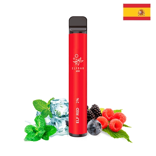 Elfbar Disposable ELF600 Elf Red 20mg (Pack 10) (Versión España)