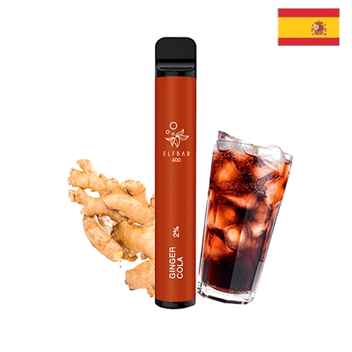 Elfbar Disposable ELF600 Ginger Cola 20mg (Pack 10) (Versión España)