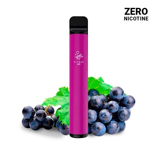 Elfbar Disposable ELF600 Grape ZERO NICOTINE (Pack 10)
