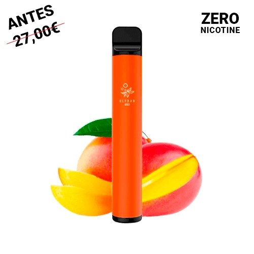 Elfbar Disposable ELF600 Mango Ice ZERO NICOTINE (Pack 10)