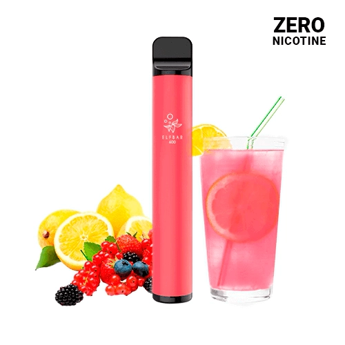 Elfbar Disposable ELF600 Pink Lemonade ZERO NICOTINE (Pack 10)
