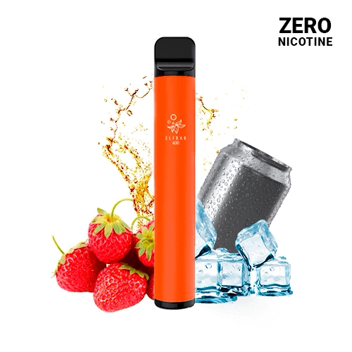 Elfbar Disposable ELF600 Strawberry Energy ZERO NICOTINE (Pack 10)