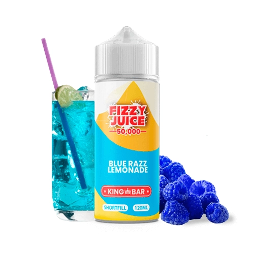 Fizzy Juice King Bar Blue Razz Lemonade 100ml
