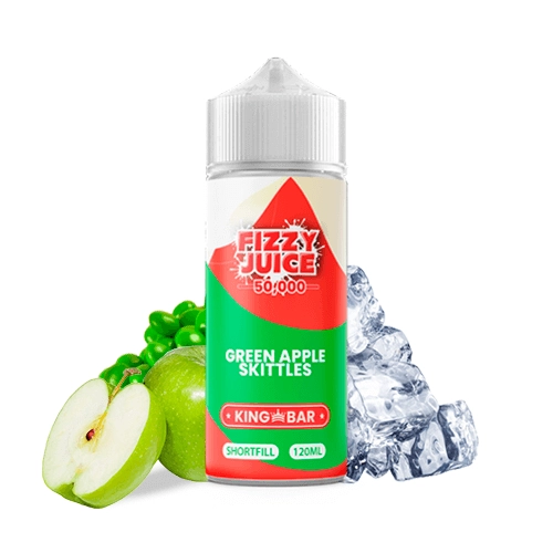 Fizzy Juice King Bar Green Apple Skittles 100ml