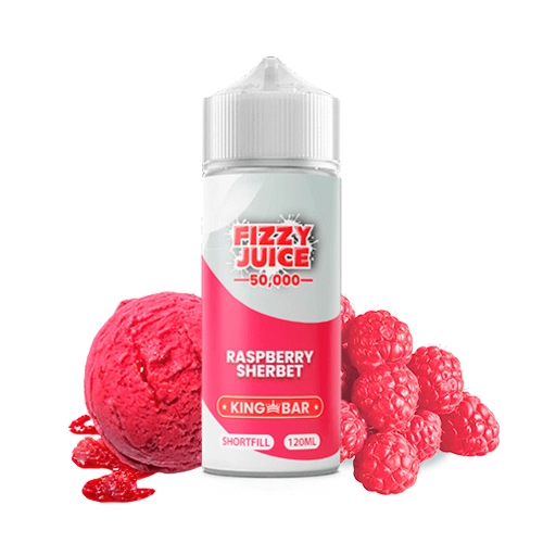 Fizzy Juice King Bar Raspberry Sherbet 100ml