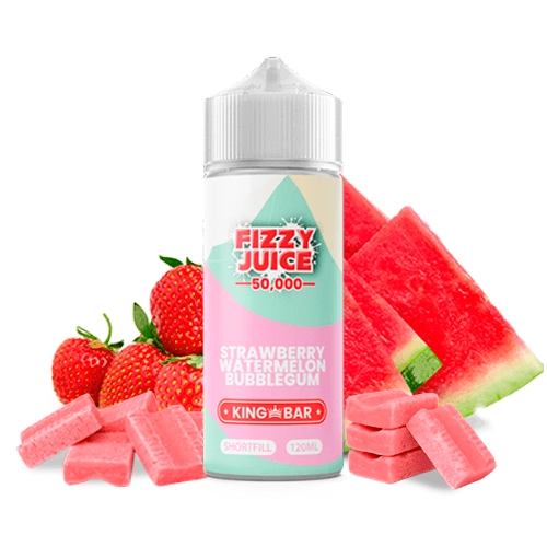 Fizzy Juice King Bar Strawberry Watermelon Bubblegum 100ml