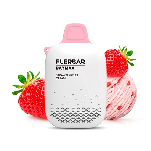 Flerbar Disposable Baymax Strawberry Ice Cream 12ml ZERO NICOTINE