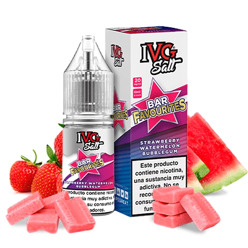 IVG Favourite Bar Salts Strawberry Watermelon Bubblegum 10ml