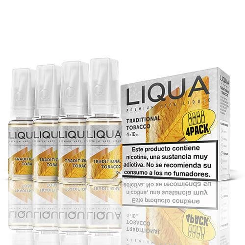 Liqua Traditional Tobacco 10ml (Pack 4) (Venta Unitaria)