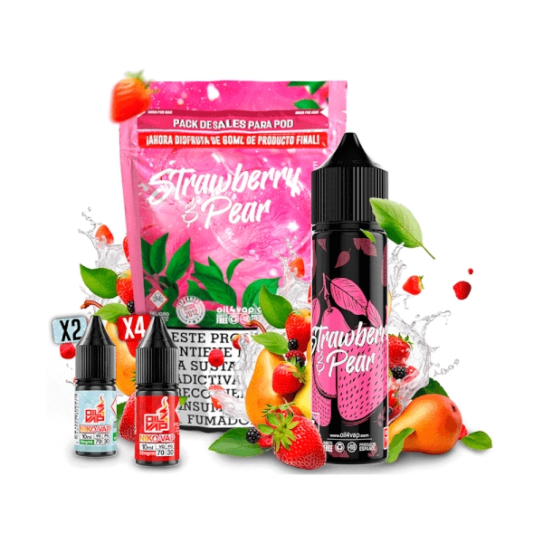 Oil4vap Salts Pack Strawberry and Pear 60ml