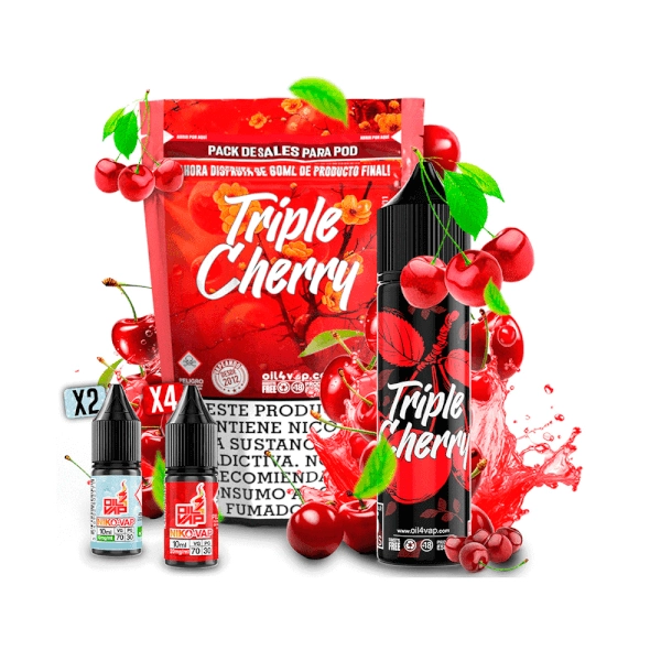 Oil4vap Salts Pack Triple Cherry 60ml