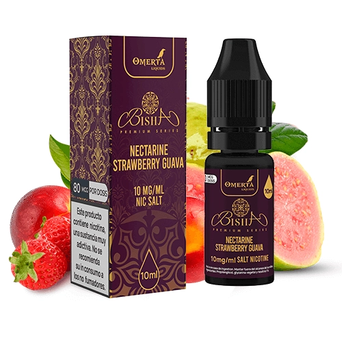 Omerta Bisha Salts Nectarine Strawberry Guava 10ml