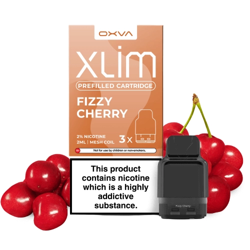 Oxva Xlim Prefilled Cartridge Fizzy Cherry 20mg (Pack 3)
