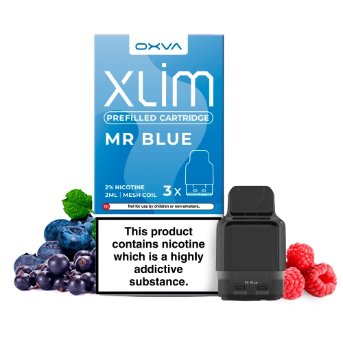 Oxva Xlim Prefilled Cartridge Mr Blue 20mg (Pack 3)