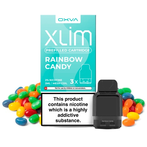 Oxva Xlim Prefilled Cartridge Rainbow Candy 20mg (Pack 3)