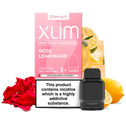 Oxva Xlim Prefilled Cartridge Rose Lemonade 20mg (Pack 3)