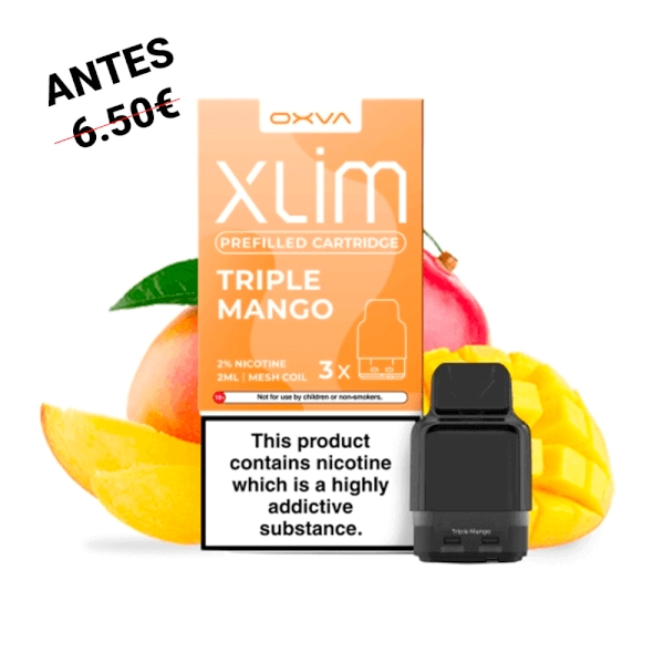 Oxva Xlim Prefilled Cartridge Triple Mango 20mg (Pack 3)