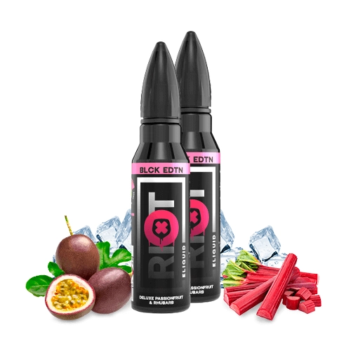 Riot Squad Deluxe Passionfruit Rhubarb 50ml (Pack 2)