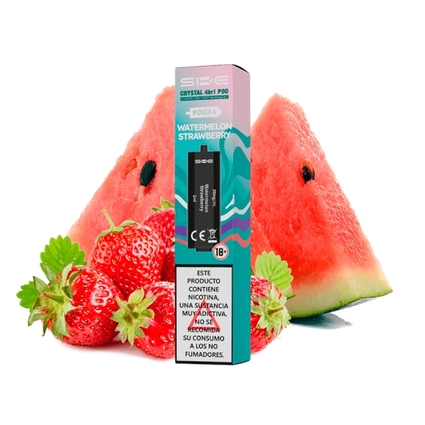 Ske Crystal 4 in 1 Prefilled Pod Watermelon Strawberry 20mg (Pack 4)