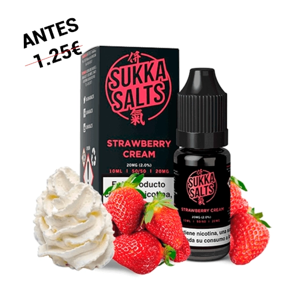 Sukka Black Salts Strawberry Cream 10ml