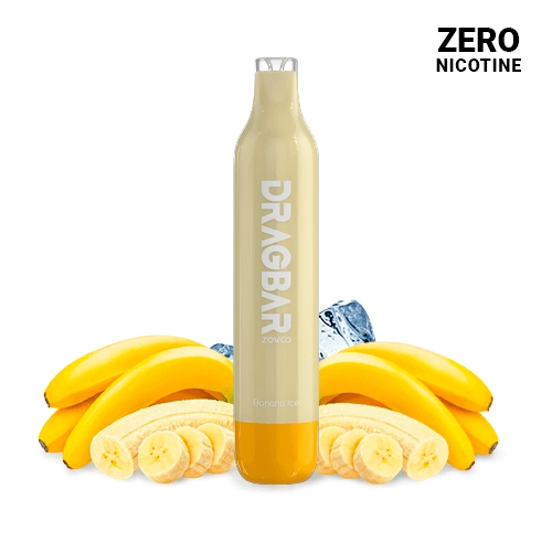 Voopoo Disposable Zovoo Dragbar 5000 Banana Ice 13ml ZERO NICOTINE