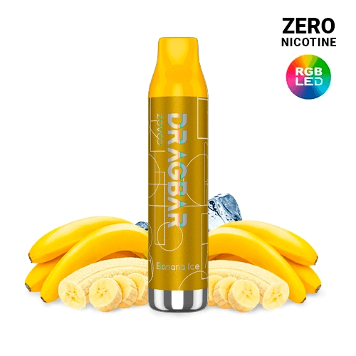 Voopoo Disposable Zovoo Dragbar 5000 C Banana Ice 13ml ZERO NICOTINE