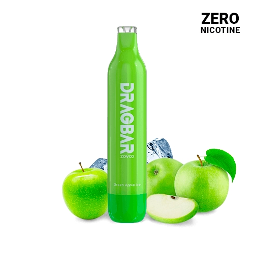 Voopoo Disposable Zovoo Dragbar 5000 Green Apple Ice 13ml ZERO NICOTINE