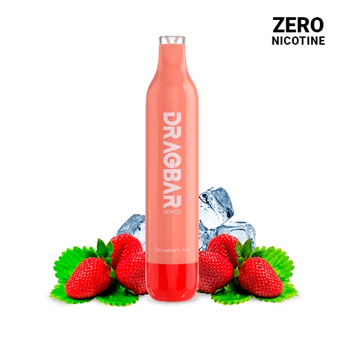 Voopoo Disposable Zovoo Dragbar 5000 Strawberry Ice 13ml ZERO NICOTINE