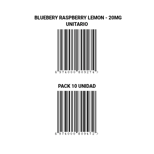Zovoo Disposable Dragbar 600 S Blueberry Raspberry Lemon (Pack 10)