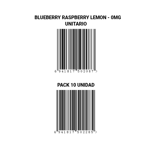 Zovoo Disposable Dragbar 600 S Blueberry Raspberry Lemon (Pack 10)