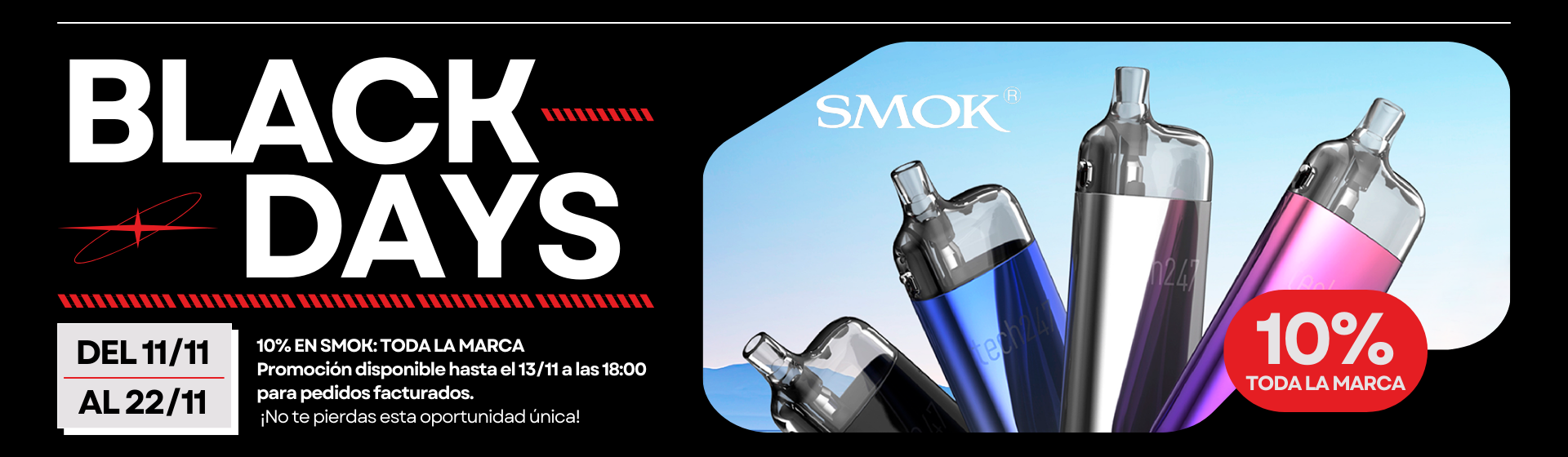 10% descuento en Smok Black Friday