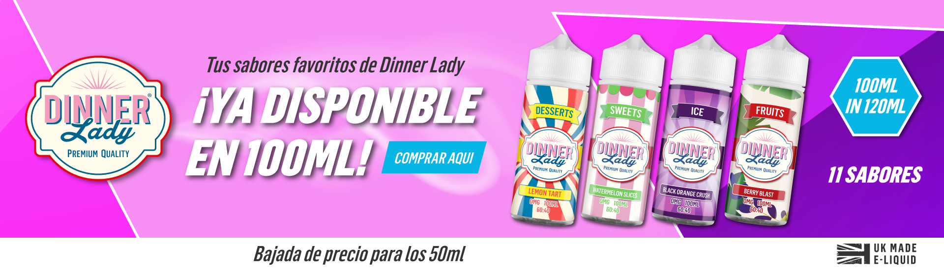 Dinner Lady 100ml ya disponible 