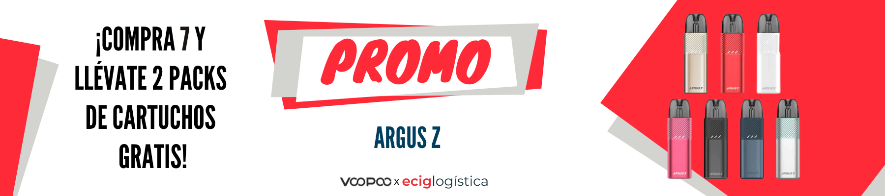 Promo Argus Z.Compra 7 y llévate 2 packs de coils.