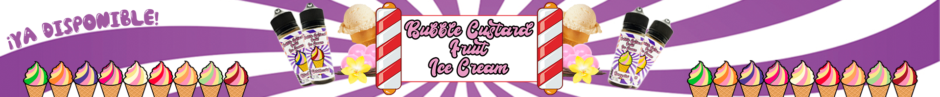 Venta al por mayor de eliquid Bubble Custard Fruit Ice Cream